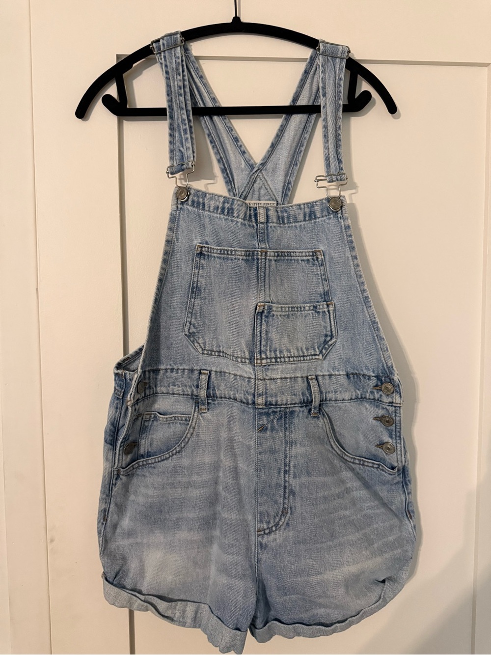 Free People Ziggy Denim Overall Shorts
